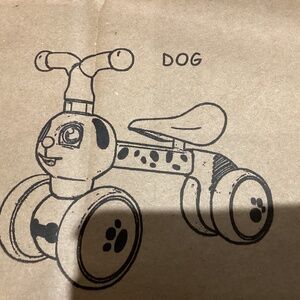 YGJT Baby/Kids Balance Bike - Dog Brand New